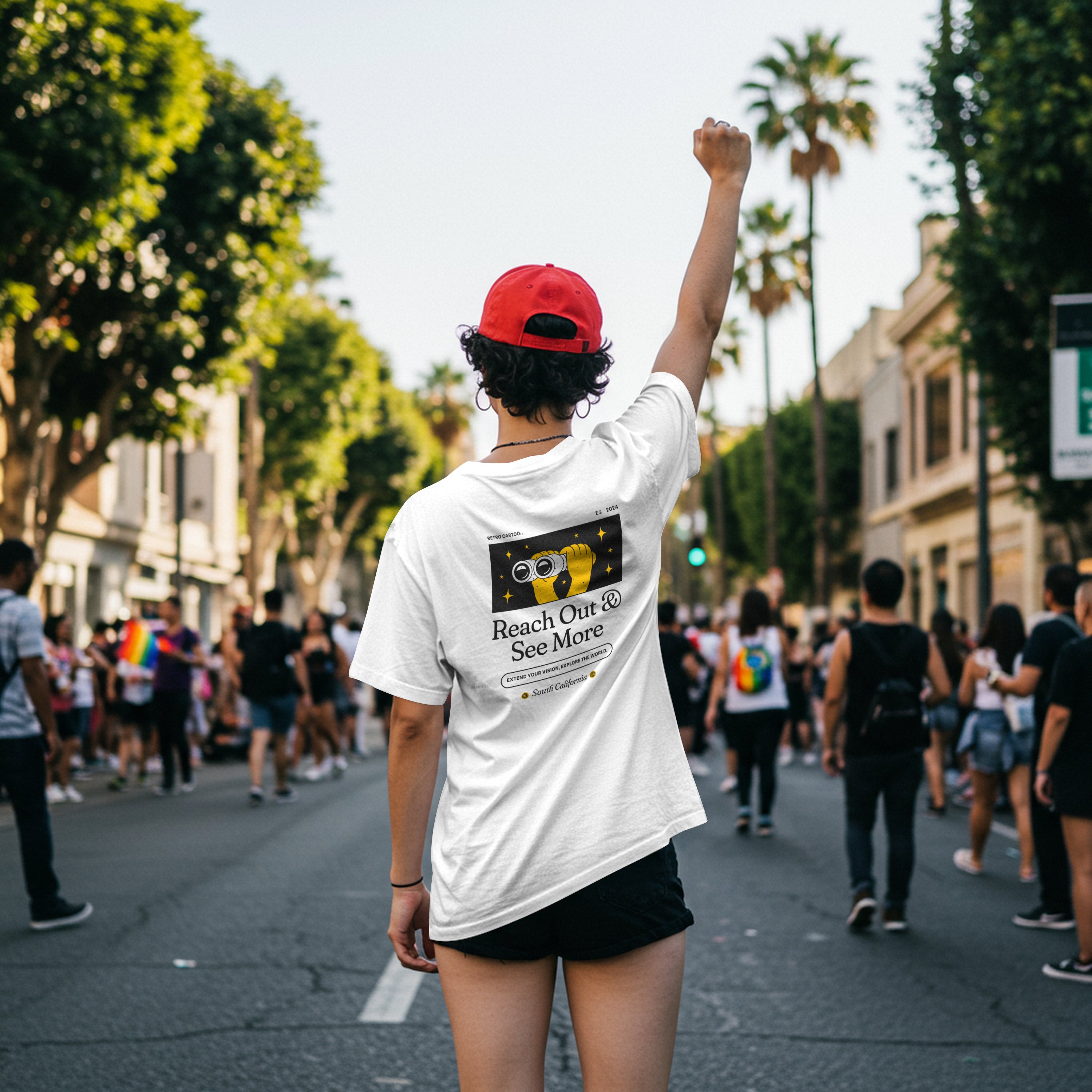 Expressing Your Thoughts- Reach Out & See More Unisex Oversized Classic T-Shirt