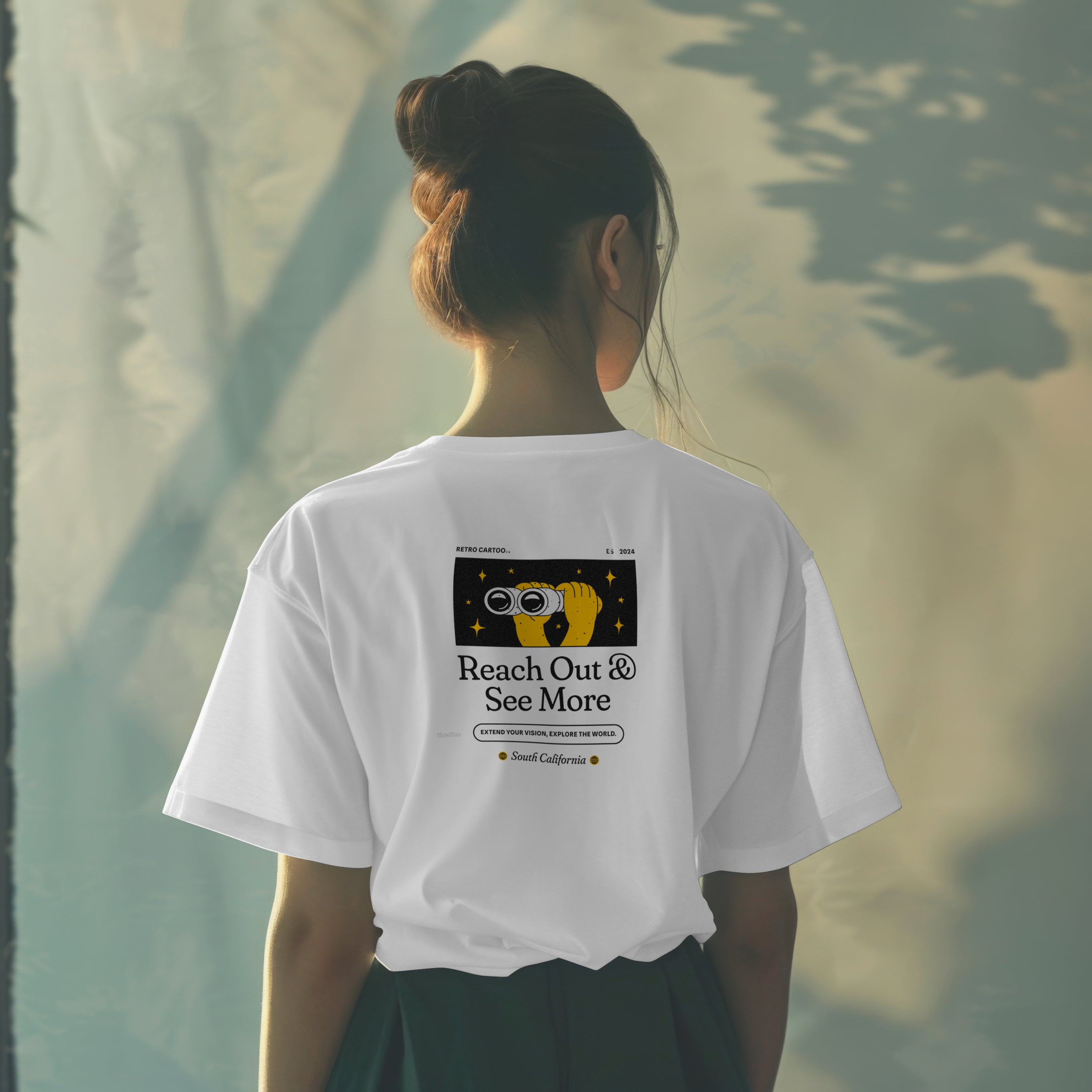 Expressing Your Thoughts- Reach Out & See More Unisex Oversized Classic T-Shirt