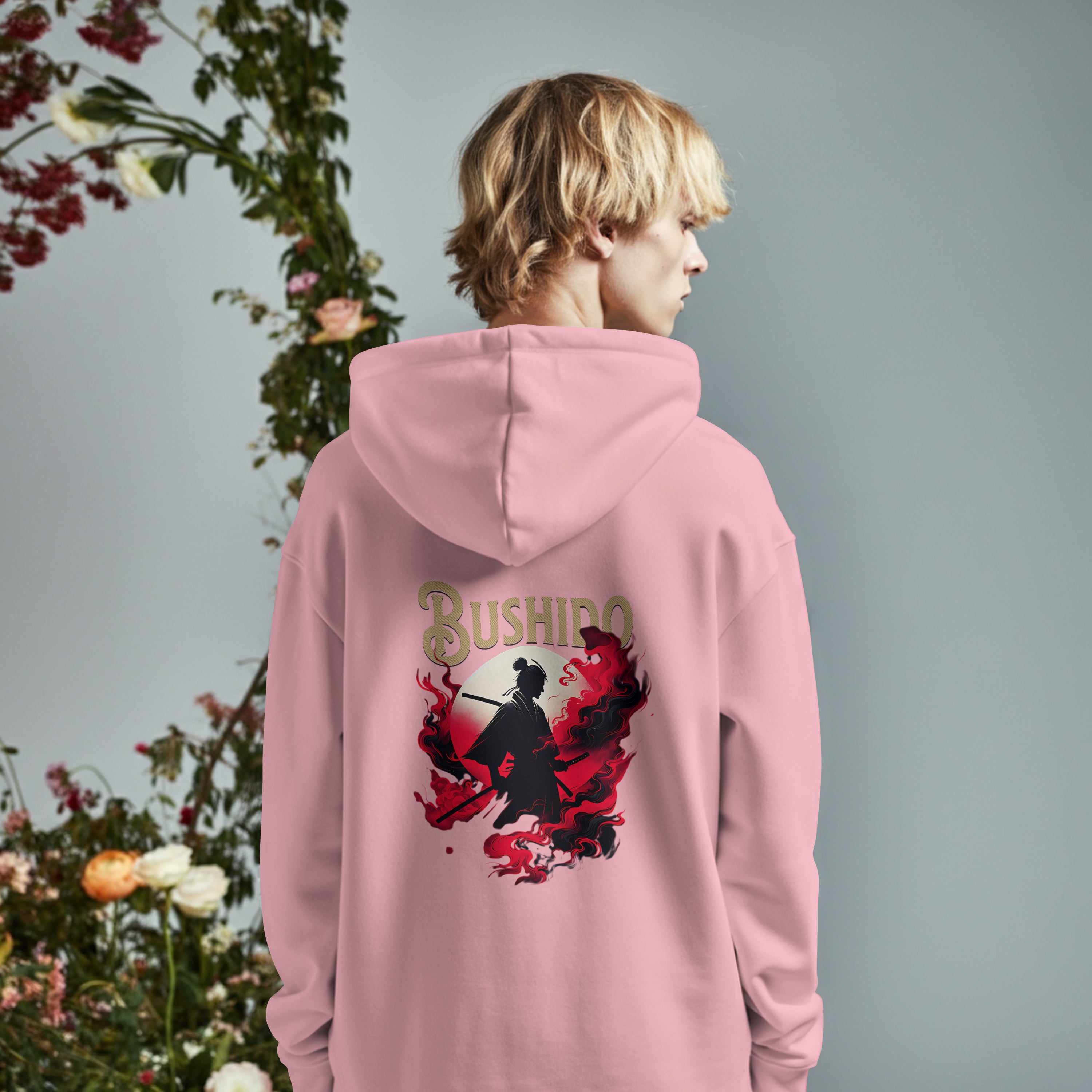 "Bushido" The Way of the Warrior Hoodie | Samurai Silhouette & Minimalist Styles