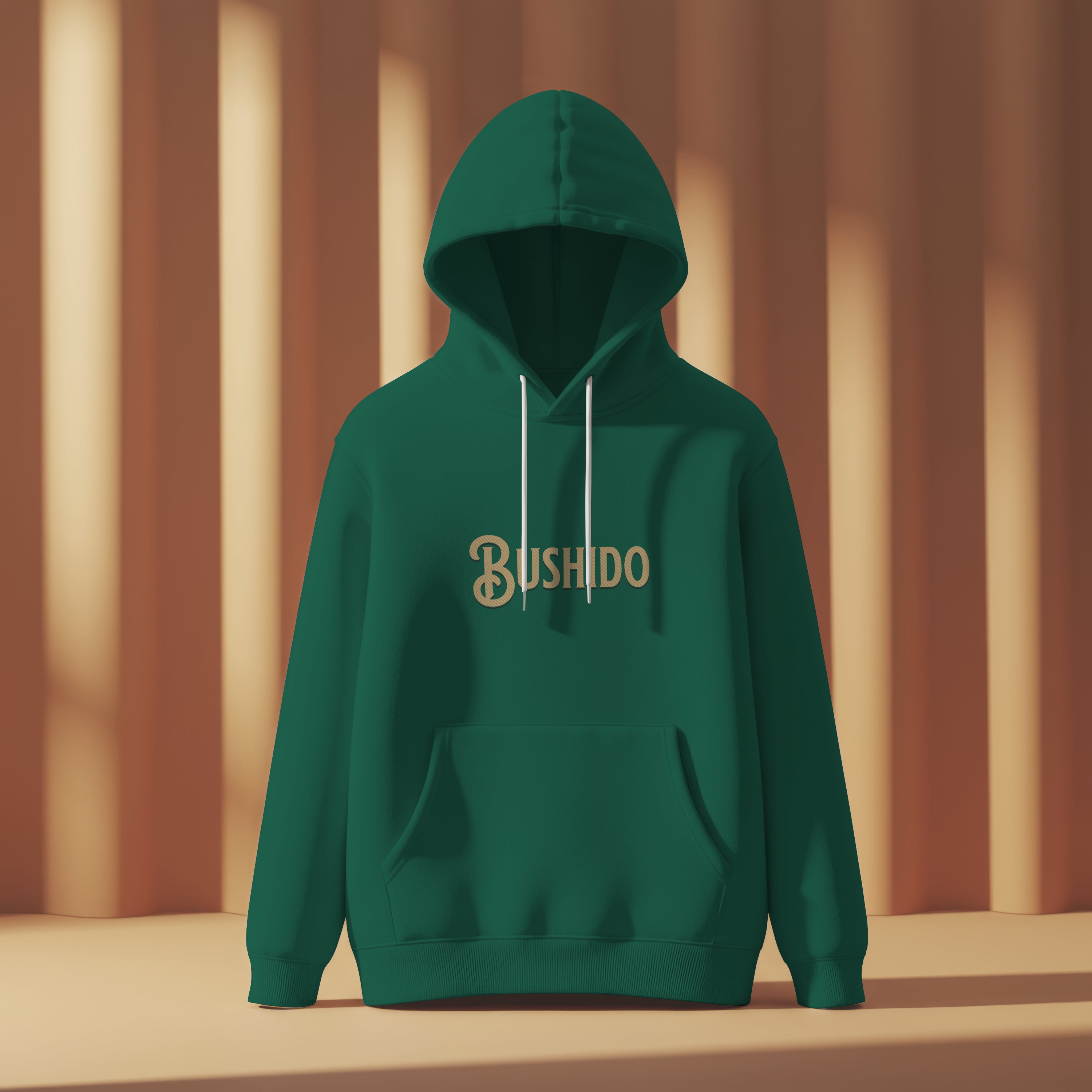 "Bushido" The Way of the Warrior Hoodie | Samurai Silhouette & Minimalist Styles