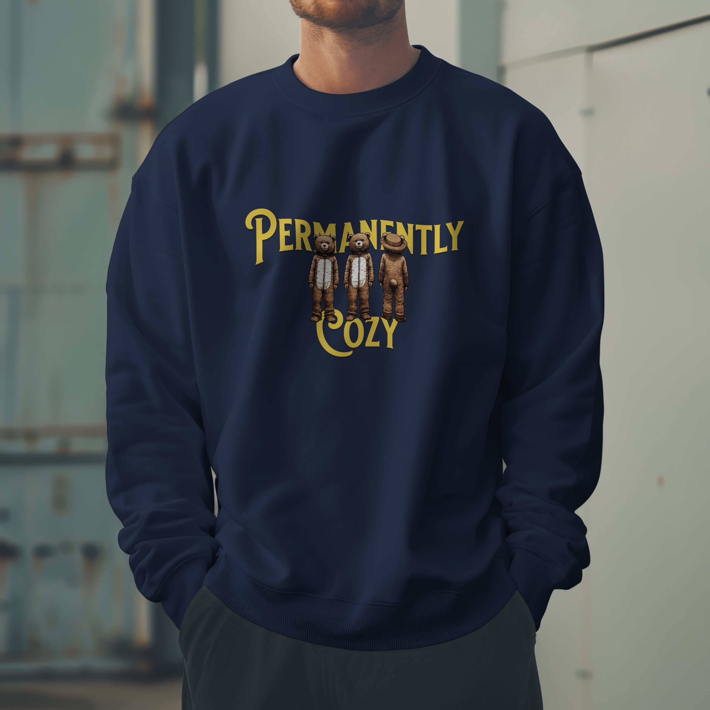 Permanently Cozy Sweatshirt | Unisex Oversized Sweatshirt | 90% Cotton (400 GSM)