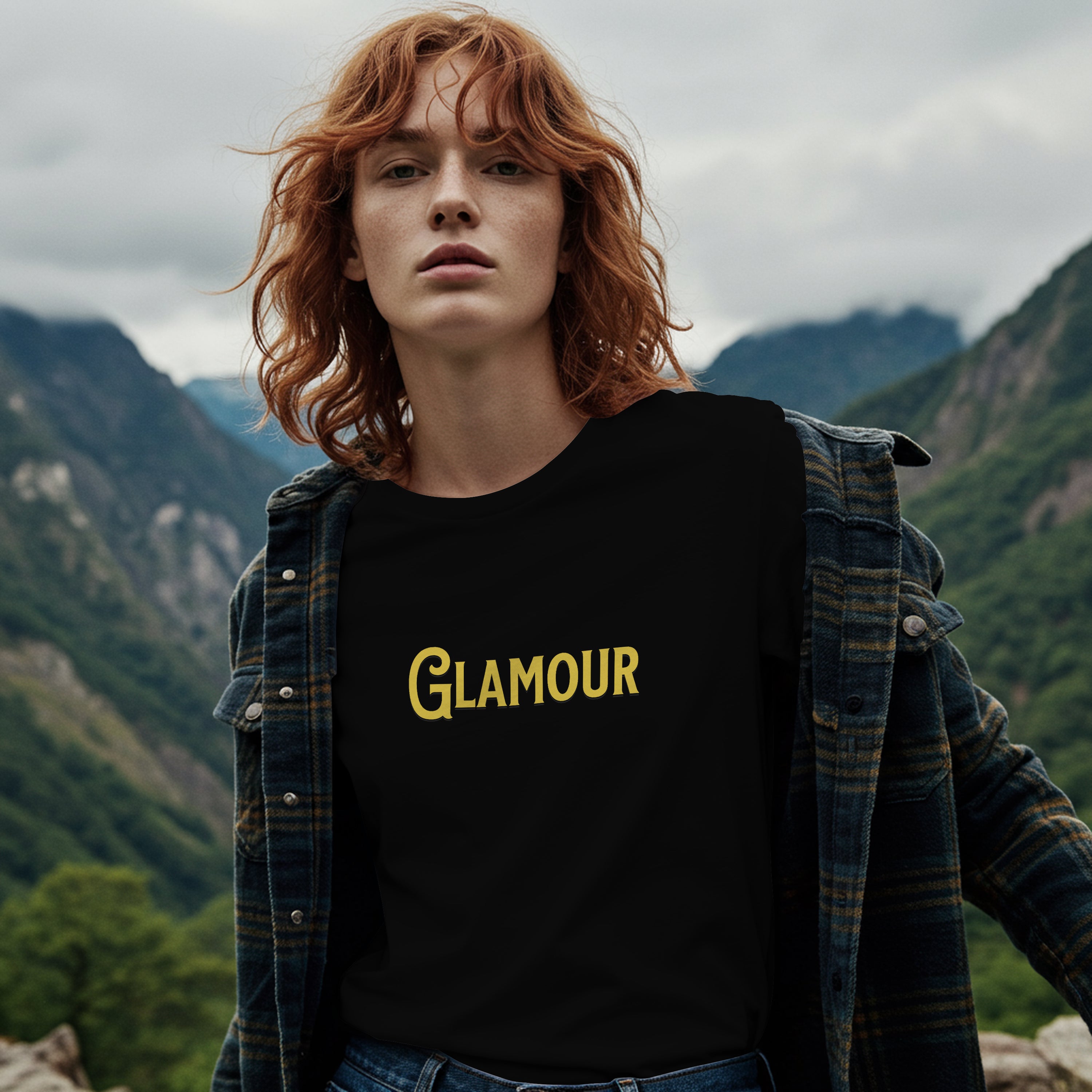 "Glamour to the Grave" Oversized Skull T-Shirt | Edgy Streetwear Tee | 100% cotton (180 GSM)