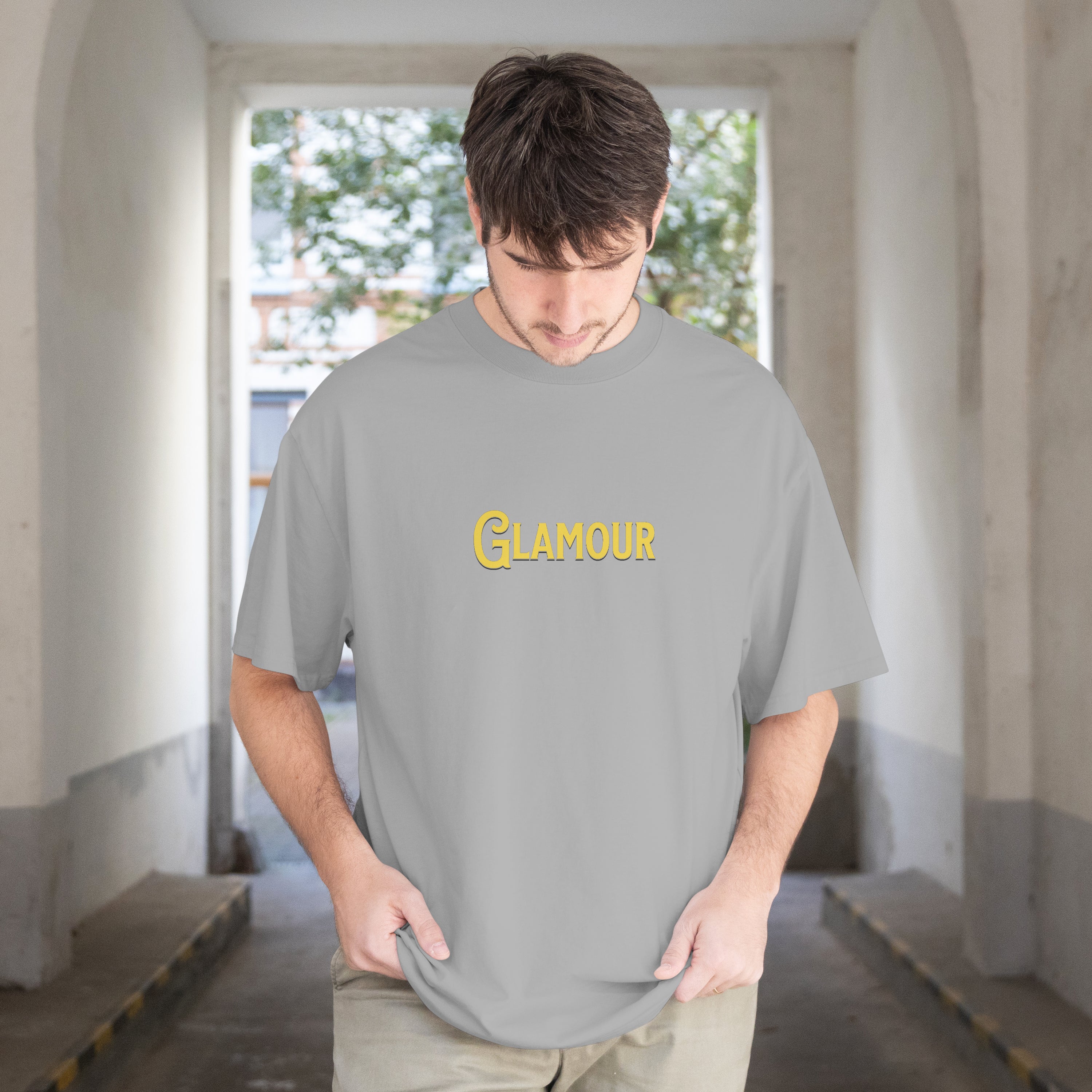 "Glamour to the Grave" Oversized Skull T-Shirt | Edgy Streetwear Tee | 100% cotton (180 GSM)