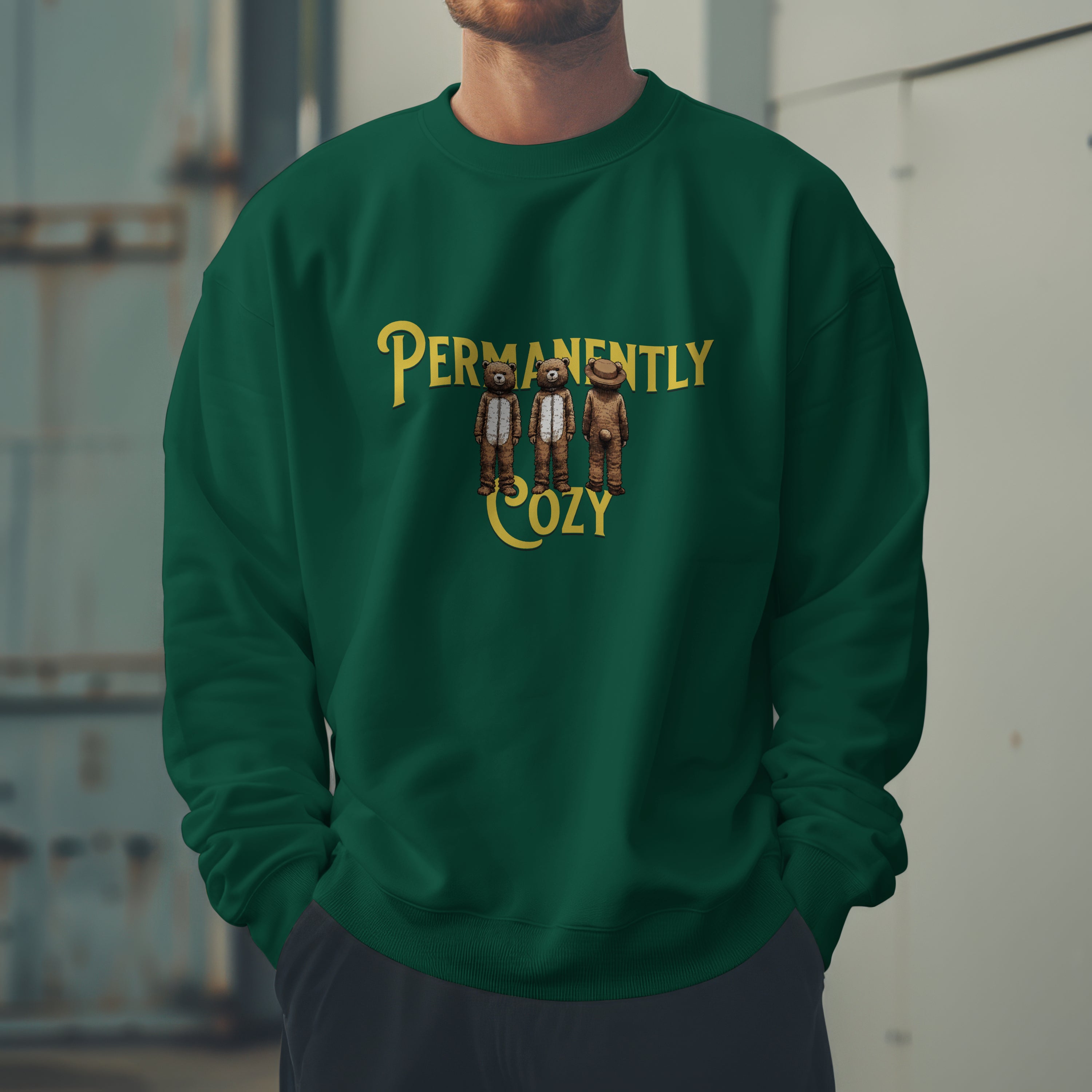 Permanently Cozy Sweatshirt | Unisex Oversized Sweatshirt | 90% Cotton (400 GSM)