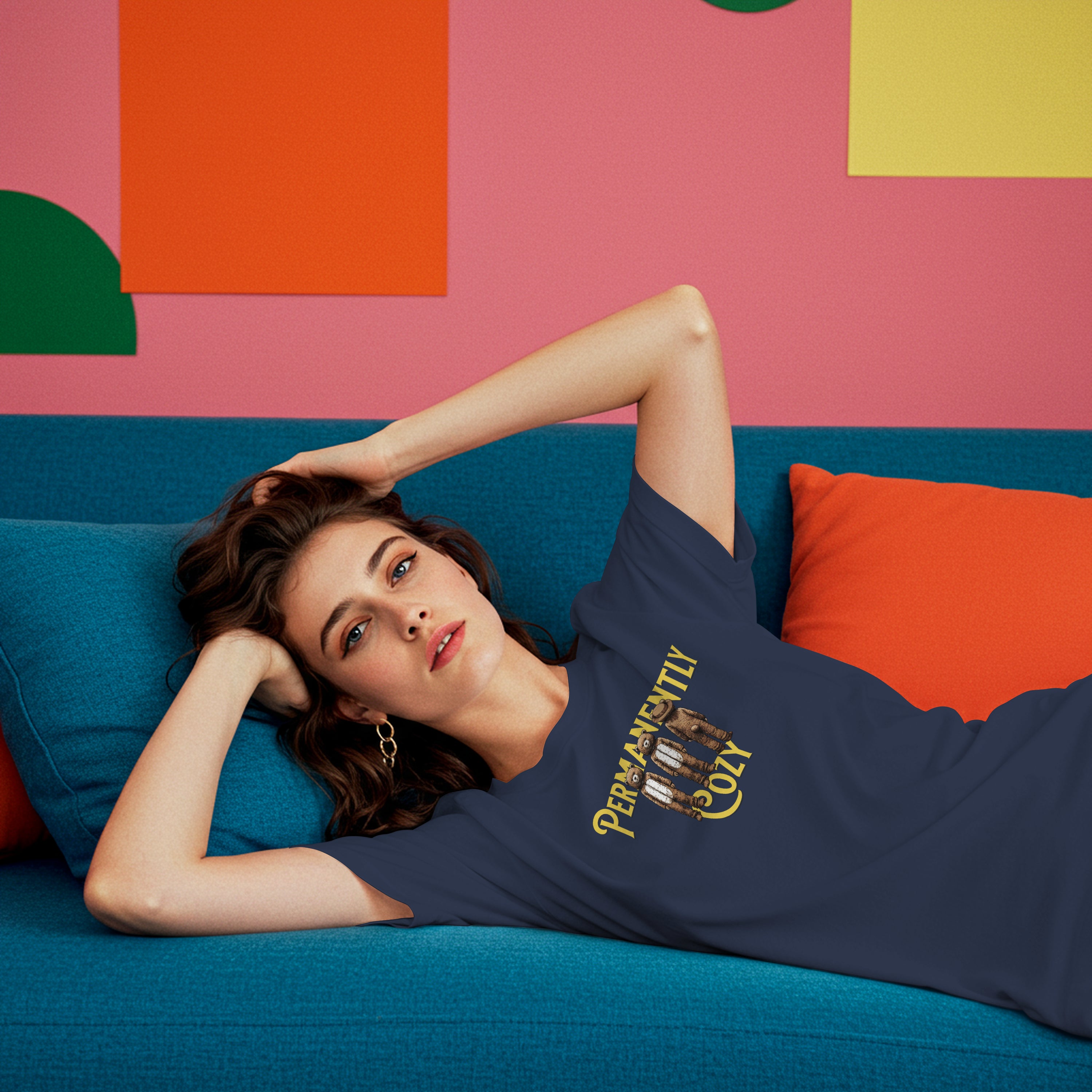 Permanently Cozy Oversized Tee | 100% Cotton (180 GSM)