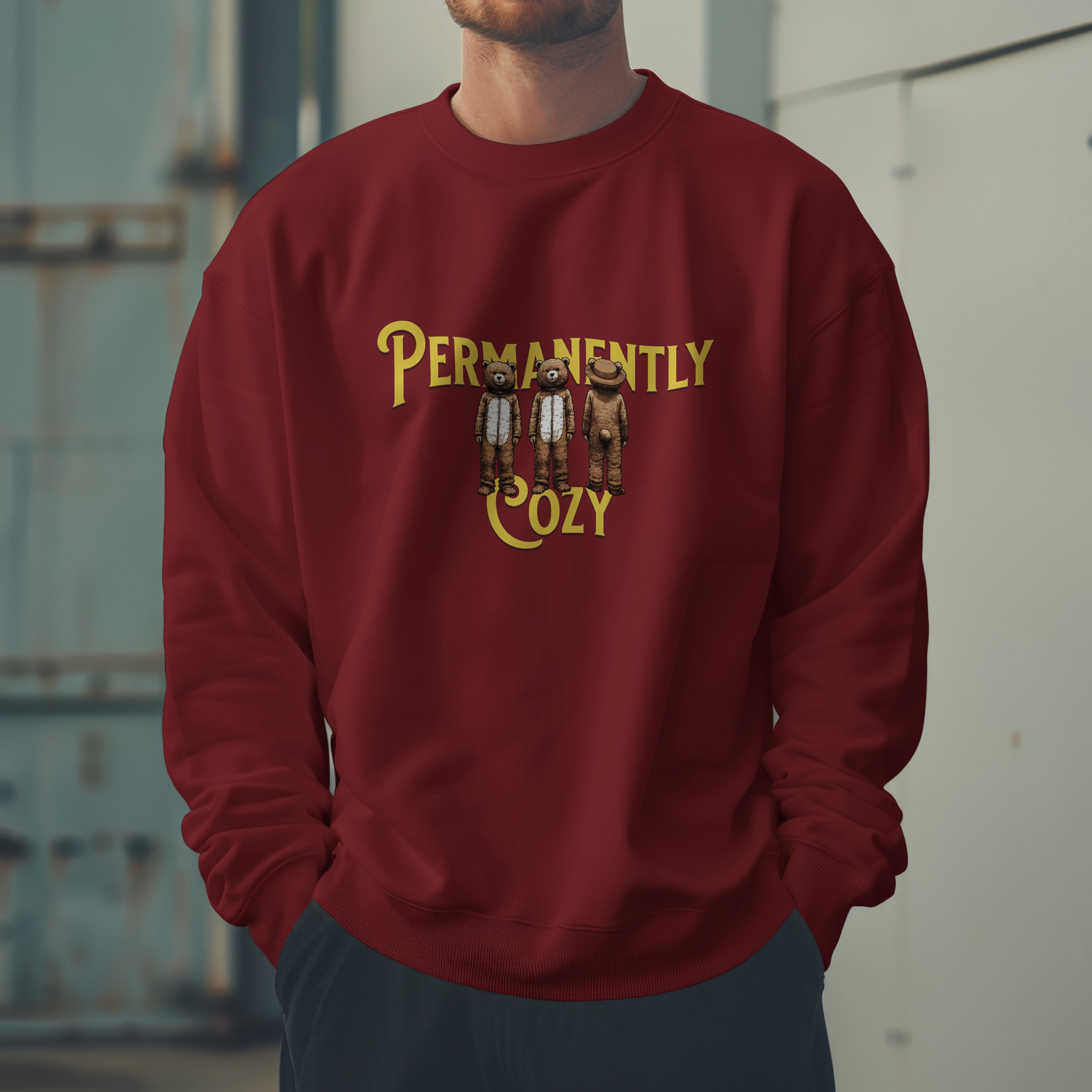 Permanently Cozy Sweatshirt | Unisex Oversized Sweatshirt | 90% Cotton (400 GSM)