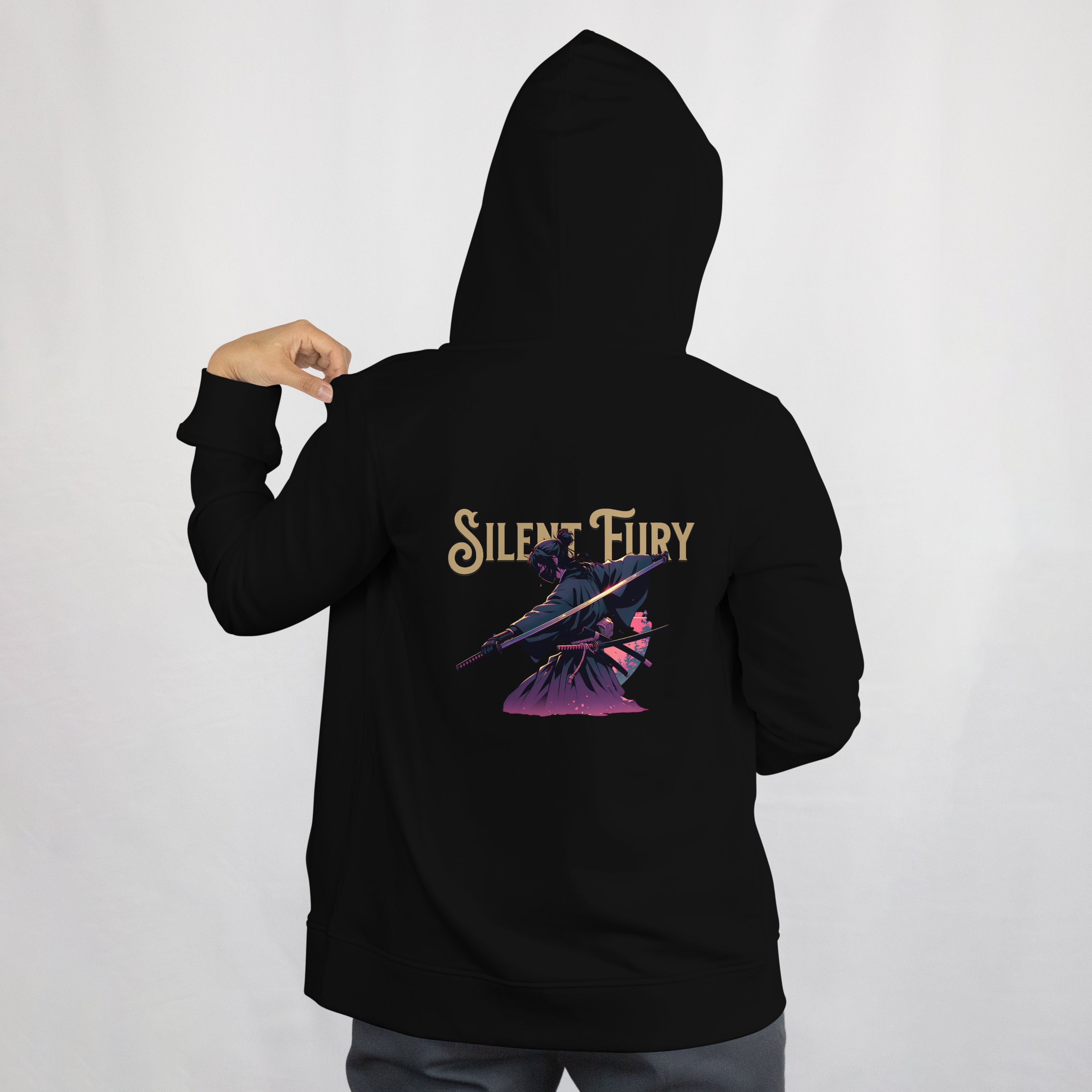 "Silent Fury" Shinobi Zip-Up Hoodie | Heavyweight 400 GSM Cotton