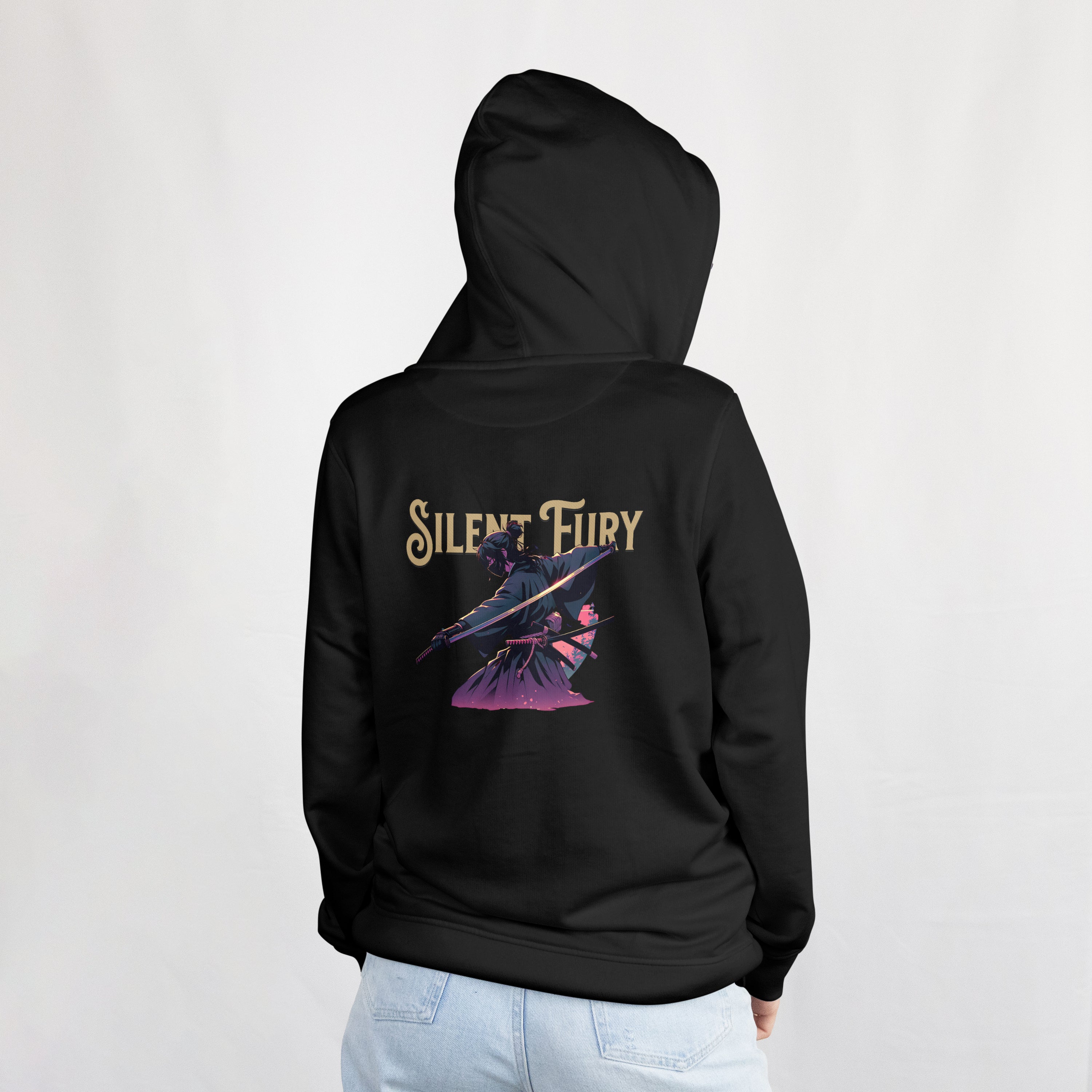 "Silent Fury" Shinobi Zip-Up Hoodie | Heavyweight 400 GSM Cotton