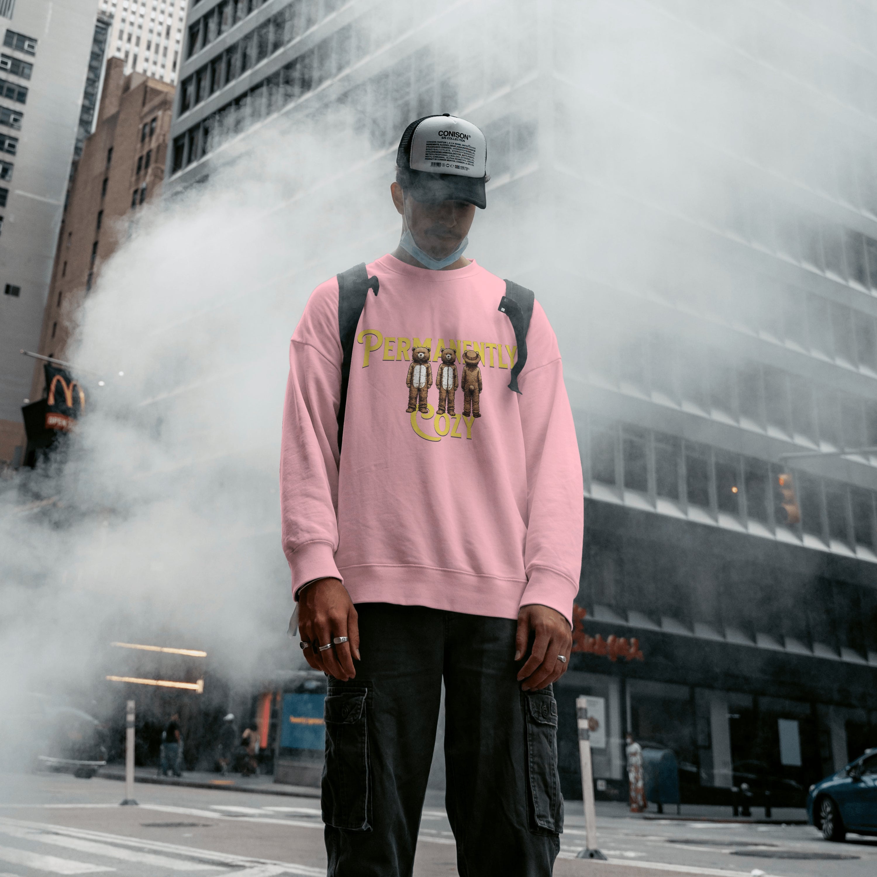 Permanently Cozy Sweatshirt | Unisex Oversized Sweatshirt | 90% Cotton (400 GSM)