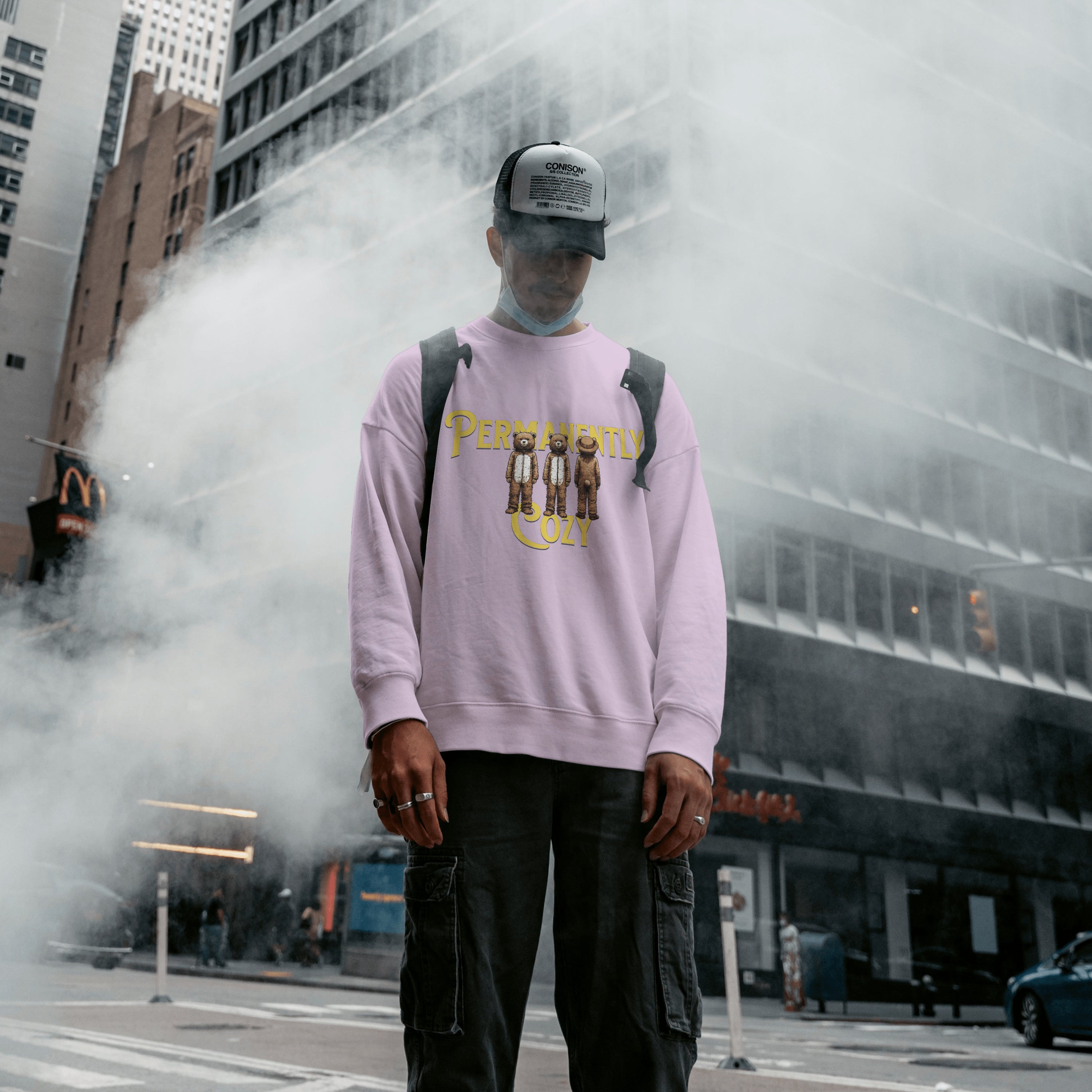 Permanently Cozy Sweatshirt | Unisex Oversized Sweatshirt | 90% Cotton (400 GSM)