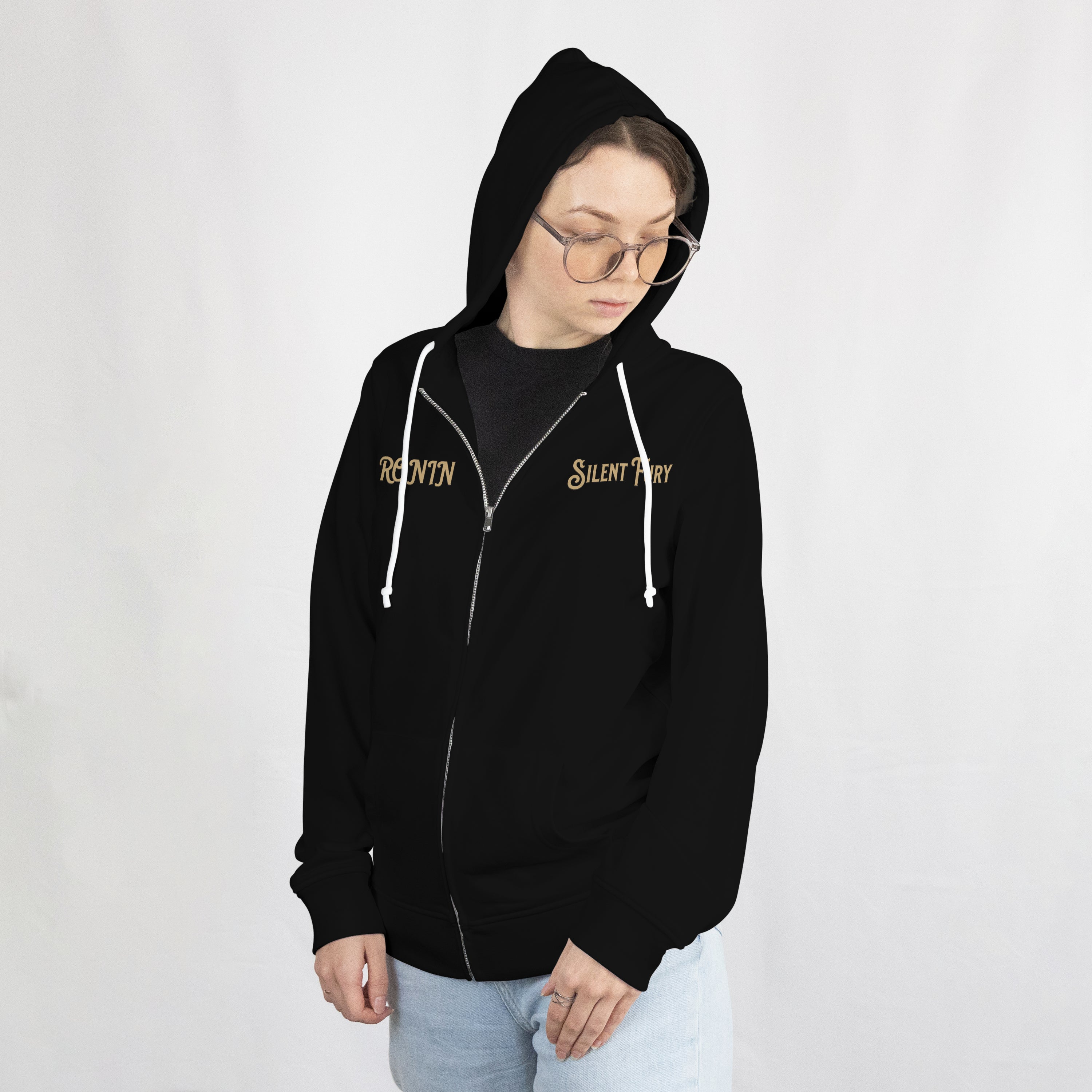 "Silent Fury" Shinobi Zip-Up Hoodie | Heavyweight 400 GSM Cotton