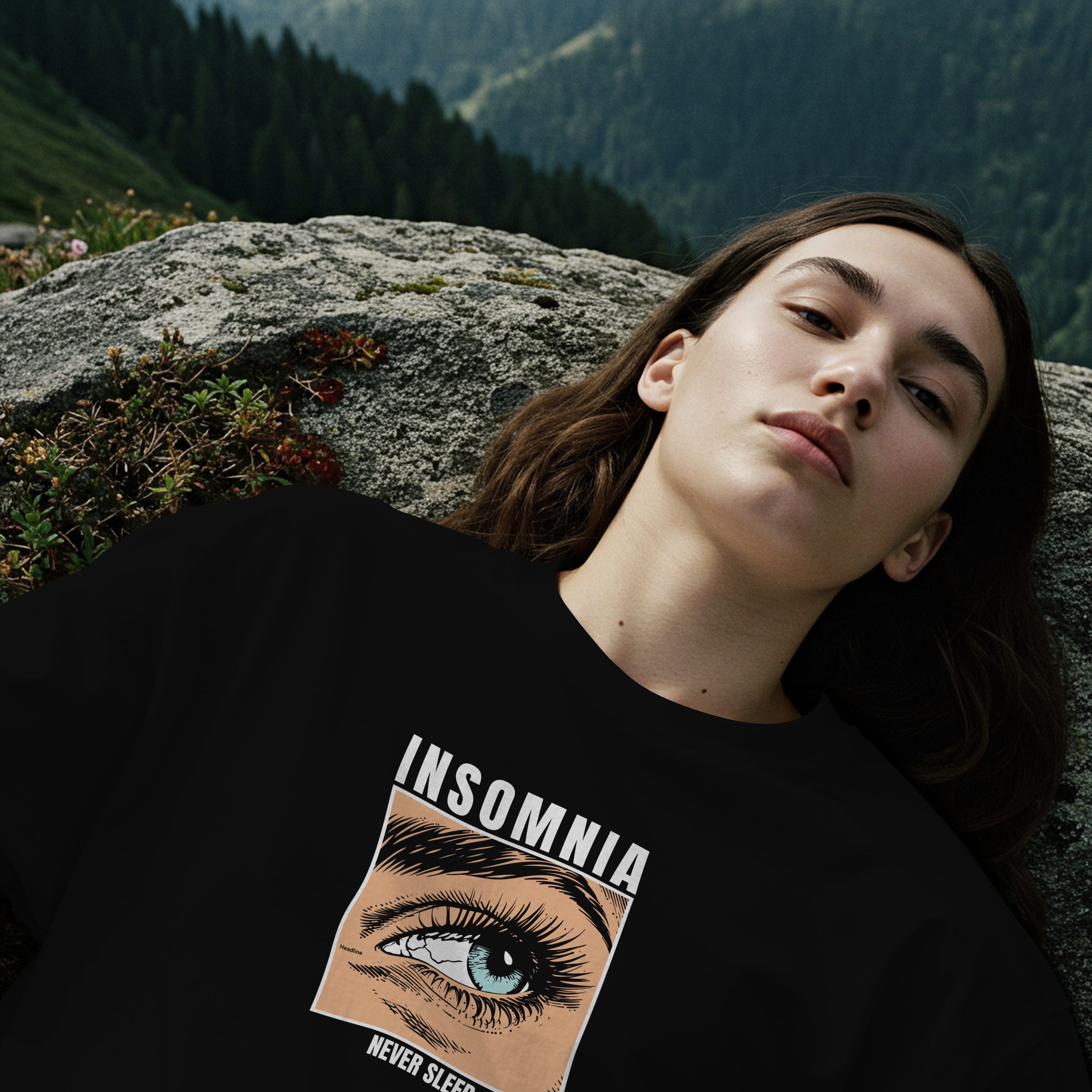 Expressing Your Thoughts- INSOMNIA Unisex Oversized T-Shirt