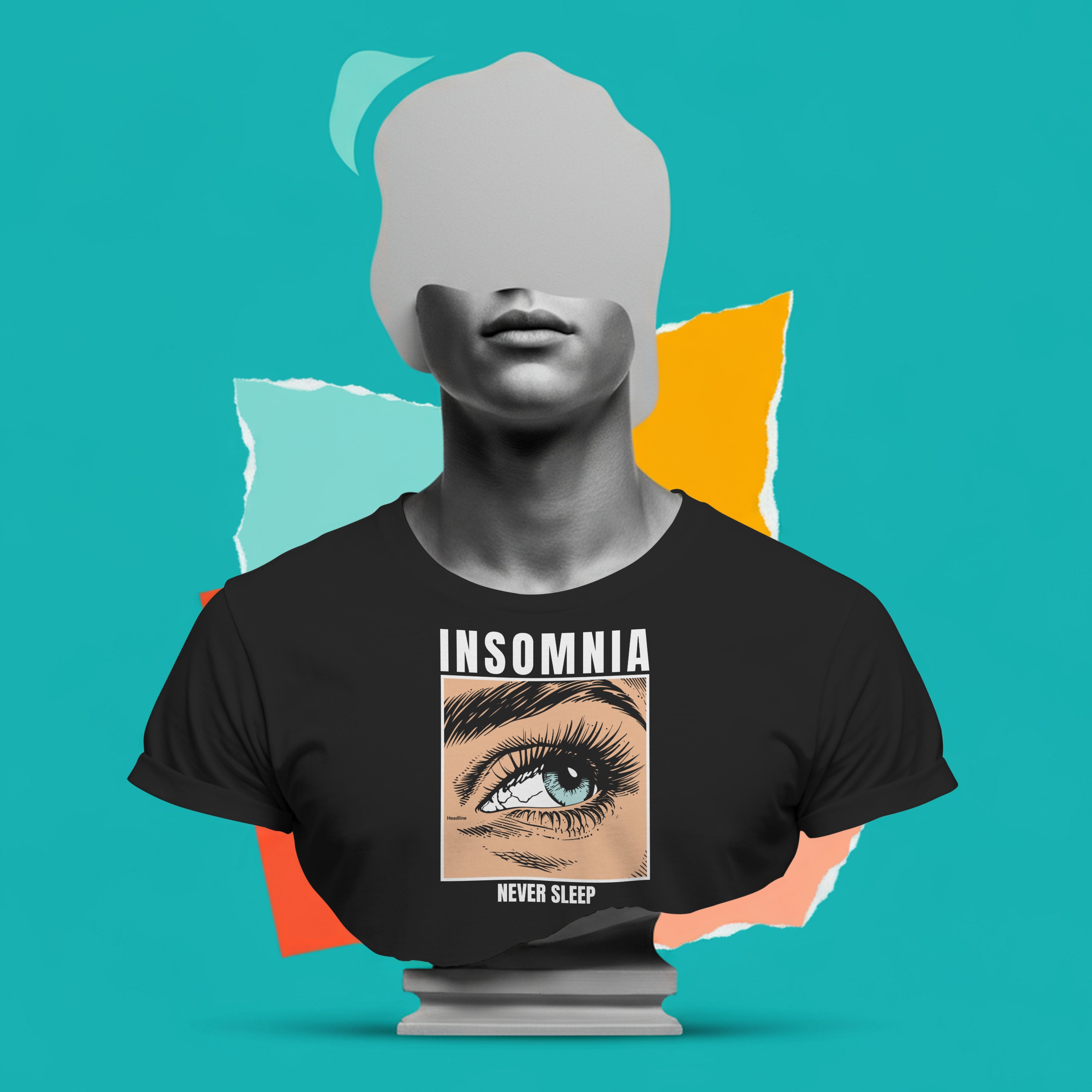 Expressing Your Thoughts- INSOMNIA Unisex Oversized T-Shirt