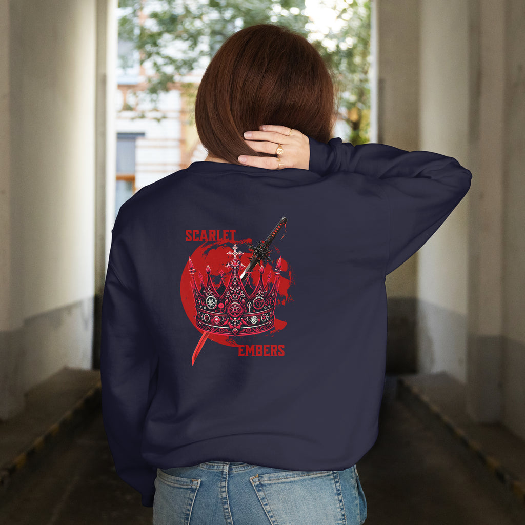 Scarlet Embers Oversized Unisex Sweatshirt