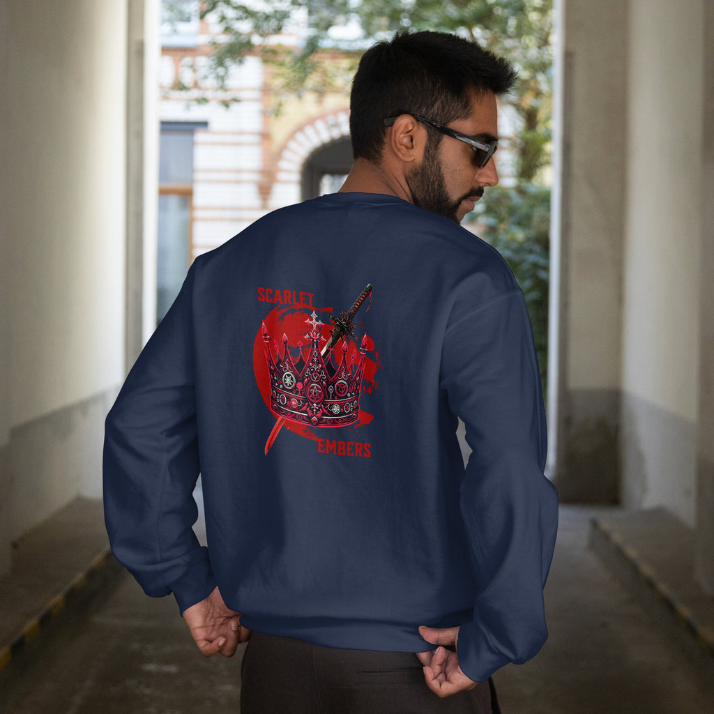 Scarlet Embers Oversized Unisex Sweatshirt