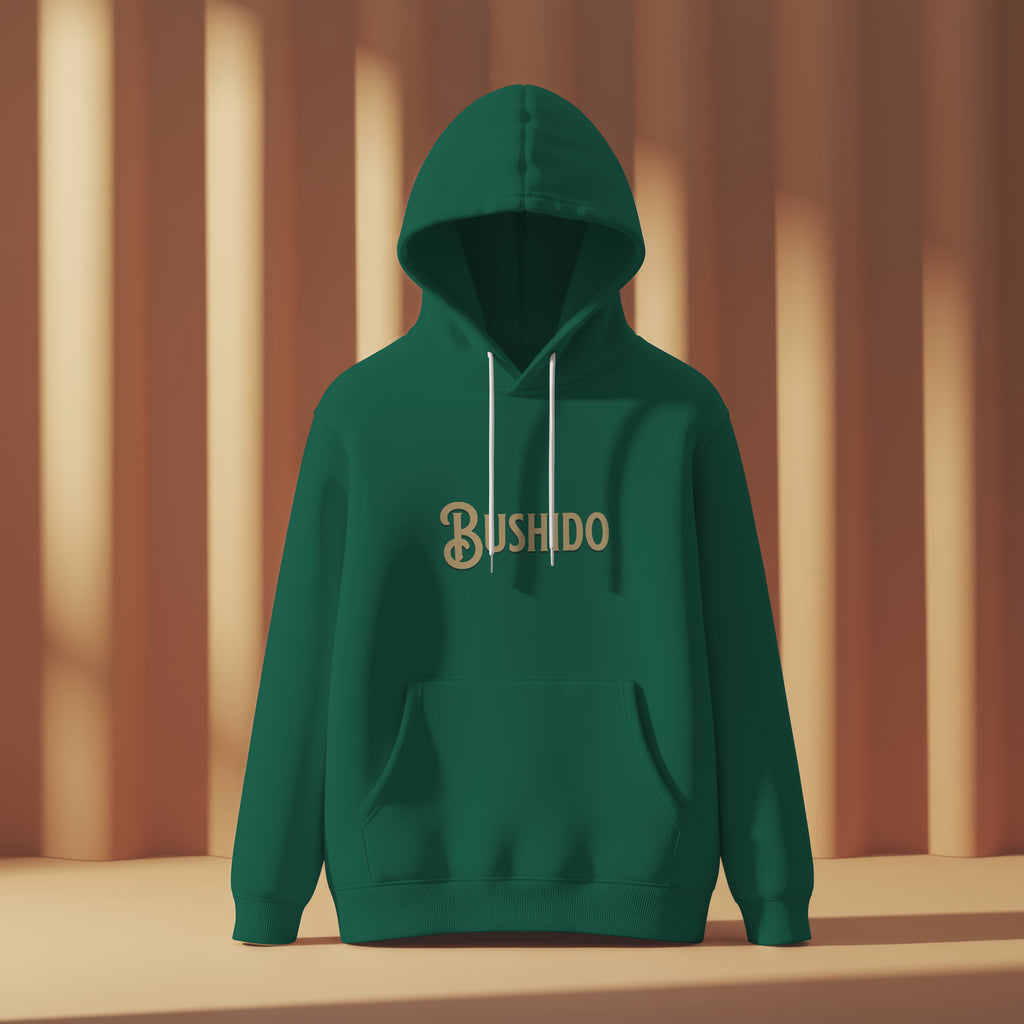 "Bushido" The Way of the Warrior Hoodie | Samurai Silhouette & Minimalist Styles